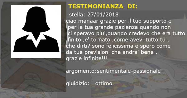 testimonianza cartomanzia manaar