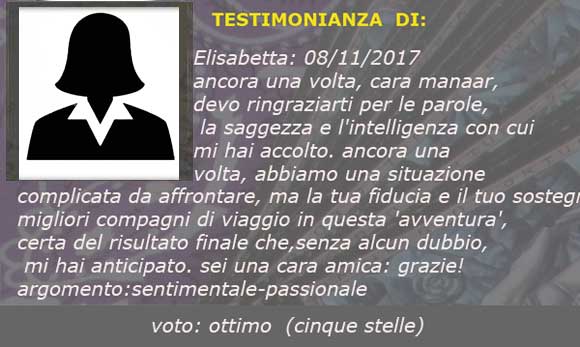 feedback testimonianza veggenza sull amore di manaar